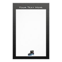 Faux Carbon Fibre Hockey Skates Custom Stationery