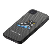 Faux Carbon Fibre Hockey Skates iPhone 4 Case