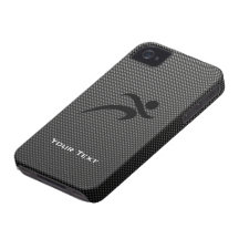 Faux Carbon Fibre; Running iPhone 4 Cover