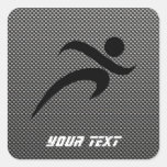 Faux Carbon Fibre; Running Stickers