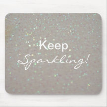Faux cream Sparkles  - Keep Sparkling Mouse Pad