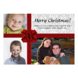 Faux Gift Box, 3-Photo Christmas Greeting Card Invites