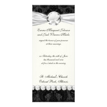 faux lace black grey damask pattern personalized announcements