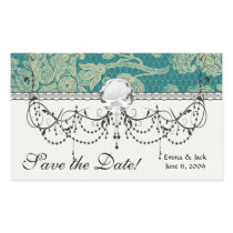 faux lace teal and cream floral damask pattern stickers