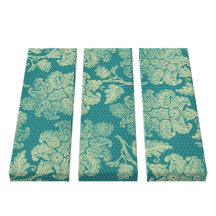 faux lace teal greens damask gallery wrapped canvas