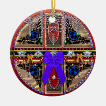 faux net bead ornament