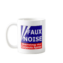 Faux Noise Serving the Corporate Agenda Coffee Mugs
