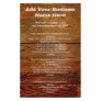 Faux Oiled Wood Plank Personalized Custom Full Color Flyer