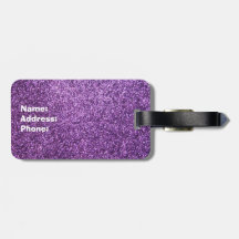 Faux Purple Glitter
