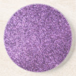 Faux Purple Glitter Coaster