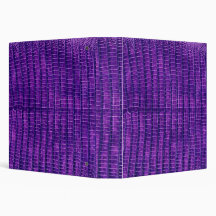 Faux Purple Leather Avery Binder