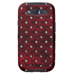 Faux Red Studded Leather Texture