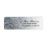 Faux Sparkle Return Address Label