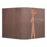 Faux Suede Binder with ribbon Wedding album