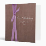 Faux Suede Binder with ribbon Wedding album