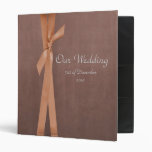 Faux Suede Binder with ribbon Wedding album