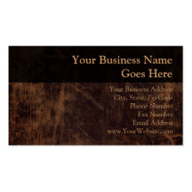 Faux Vintage Leather-Look Business Card