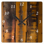 Faux Weathered Barn Wood Clock