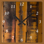 Faux Weathered Barn Wood Clock wall clocks