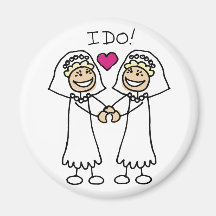 Faveurs lesbiennes de mariage magnets