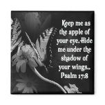 FAVORITE  BIBLE SCRIPTURE PSALM 17:8 FRIDGE MAGNETS