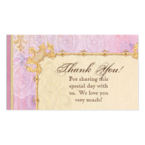 Favour Gift Cards - Fleur di Lys Damask 2 - Weddin