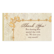 Favour Gift Cards - Fleur di Lys Damask 2 - Weddin