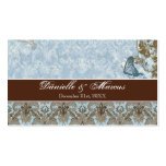 Favour Gift Tags - Fleur di Lys Damask vs 2 Business Cards