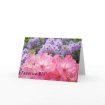 Favourite BFF! Cards Pink Purple Rhododendrons