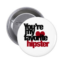 Favourite Hipster Button