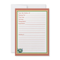 Favourite Recipe - Bridal Shower Insert Card