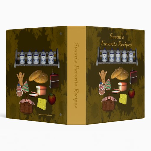 Favourite Recipes Cookies Cake Meals Binder