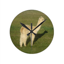 Fawn Alpaca Wall Clock