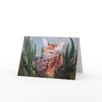 Fawn Innocence Blank Greeting Card