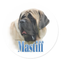 Fawn Mastiff Name - Sticker
