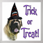 Fawn Mastiff Trick Poster