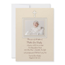 Fawn Photo Religious Invitation