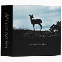 Fawn Silhouette Binder