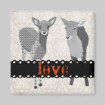 Fawns Love Art Magnet magnets