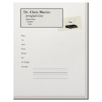 "Fax Machine Cover Letter -Customizable" Custom Letterhead