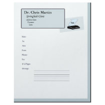 "Fax Machine Cover Letter -Customizable"