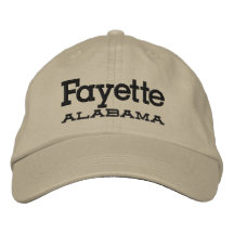 Fayette, Alabama Hat Embroidered Hats