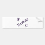 Fayetteville Bulldogs Name and Number Signs Bumper Sticker