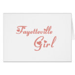 Fayetteville Girl tee shirts Greeting Cards