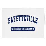 Fayetteville North Carolina College Style tee shir Greeting Cards