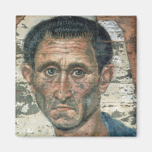 Fayum portrait of a man in a blue cloak, refrigerator magnets