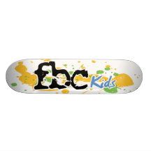 FBC Kids Splash Logo Skateboard Deck