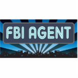 FBI Agent Marquee Photo Cut Outs