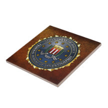 FBI Emblem Ceramic Tiles