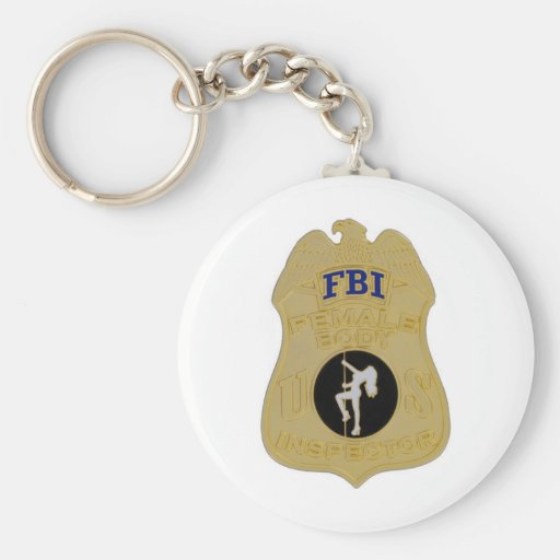 fbi female body inspector keychains